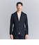 【WARDROBE SMART】DELEGANT サキソニー セットアップ/ジャケット＆イージーパンツ