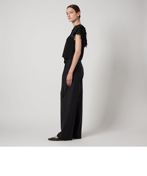 ■美品イウエンマトフ【定価2.9】リボンテープニット 黒 日本製 AEWEN MATOPH＞リボンテープ ノースリーブ ニット｜ユナイテッド