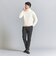 WARDROBE SMART マシーンウォッシャブル ウールミックス アゼ タートルネック