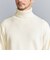 WARDROBE SMART マシーンウォッシャブル ウールミックス アゼ タートルネック