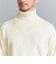 WARDROBE SMART マシーンウォッシャブル ウールミックス アゼ タートルネック