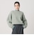 ネップカラーライン クルーネック ニットプルオーバー