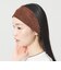 スエードライク ワイド ヘアバンド