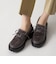レースアップモカシン フラット45↑