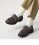 レースアップモカシン フラット45↑