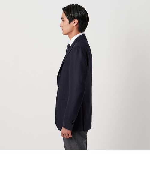 タスマニアウール ホップサック 3ボタン シングルジャケット S‐MODEL
