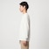 メッシュ レイヤード クルーネック ニット