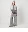 ＜ASTRAET＞ストライプ クロップド レギュラーカラーシャツ