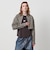 ＜ASTRAET＞ストライプ クロップド レギュラーカラーシャツ