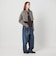 ＜ASTRAET＞ストライプ クロップド レギュラーカラーシャツ