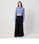 ＜ASTRAET＞ストライプ クロップド レギュラーカラーシャツ