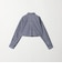 ＜ASTRAET＞ストライプ クロップド レギュラーカラーシャツ