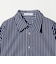 ＜ASTRAET＞ストライプ クロップド レギュラーカラーシャツ