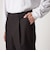 ＜Steven Alan＞ ウール オックスフォード アウト ワンプリーツ スラックス