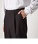 ＜Steven Alan＞ ウール オックスフォード アウト ワンプリーツ スラックス