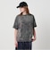 ＜ASTRAET＞コットン アシッド/ダメージ クルーネックTシャツ