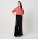 ＜ASTRAET＞コットン アシッド/ダメージ クルーネックTシャツ