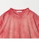 ＜ASTRAET＞コットン アシッド/ダメージ クルーネックTシャツ