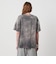 ＜ASTRAET＞コットン アシッド クルーネックTシャツ