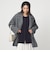 ［size SHORTあり］FOXブレンド セッケツ ノーカラー カーディガン