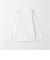 LONG FIBER COTTON クリア クルーネック 長袖 Tシャツ