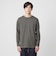 LONG FIBER COTTON クリア クルーネック 長袖 Tシャツ