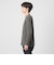 LONG FIBER COTTON クリア クルーネック 長袖 Tシャツ