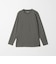 LONG FIBER COTTON クリア クルーネック 長袖 Tシャツ