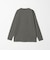LONG FIBER COTTON クリア クルーネック 長袖 Tシャツ