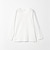 LONG FIBER COTTON クリア Vネック 長袖 Tシャツ