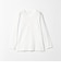 LONG FIBER COTTON クリア Vネック 長袖 Tシャツ