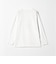 LONG FIBER COTTON クリア Vネック 長袖 Tシャツ