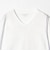 LONG FIBER COTTON クリア Vネック 長袖 Tシャツ
