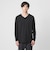 LONG FIBER COTTON クリア Vネック 長袖 Tシャツ