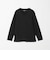 LONG FIBER COTTON クリア Vネック 長袖 Tシャツ