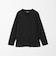 LONG FIBER COTTON クリア Vネック 長袖 Tシャツ