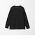 LONG FIBER COTTON クリア Vネック 長袖 Tシャツ