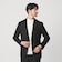 【WARDROBE SMART】DELEGANT サキソニー セットアップ/ジャケット＆イージーパンツ