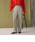 ウールブレンド ツイルバックゴムパンツ ウォッシャブル