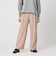 ウールブレンド ツイルバックゴムパンツ ウォッシャブル