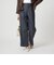 ［size SHORT/TALLあり］キチントボトムス カバー ワイド パンツ シャンブレー