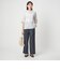 ［size SHORT/TALLあり］キチントボトムス カバー ワイド パンツ シャンブレー