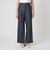 ［size SHORT/TALLあり］キチントボトムス カバー ワイド パンツ シャンブレー