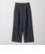 ［size SHORT/TALLあり］キチントボトムス カバー ワイド パンツ シャンブレー