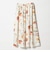＜EMMEL REFINES＞EM ミディアムフラワープリント ボリューム スカート