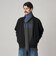 ＜Steven Alan＞ ブラッシュド CTN/PE ドライバーズ ニット ブルゾン