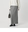 【Wardrobe DAILY MINIMAL】ポリエステルコットン リブニットタイトスカート ウォッシャブル