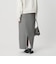 【Wardrobe DAILY MINIMAL】ポリエステルコットン リブニットタイトスカート ウォッシャブル
