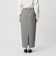 【Wardrobe DAILY MINIMAL】ポリエステルコットン リブニットタイトスカート ウォッシャブル