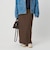【Wardrobe DAILY MINIMAL】ポリエステルコットン リブニットタイトスカート ウォッシャブル
